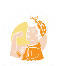 Adhd Warrior Unbreakable Embrace Neurodiversity Gift Women's V-Neck T-Shirt