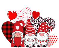 Valentines Day funny Cute Three Gnomes Holding Hearts Coaster