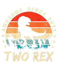 Two Rex 2nd Birthday Gift Second Dinosaur 2 Year Old T-Shirt