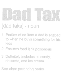 Dad Tax Funny Dad Tax Definition Father's Day High Crown Mesh Back Trucker Hat