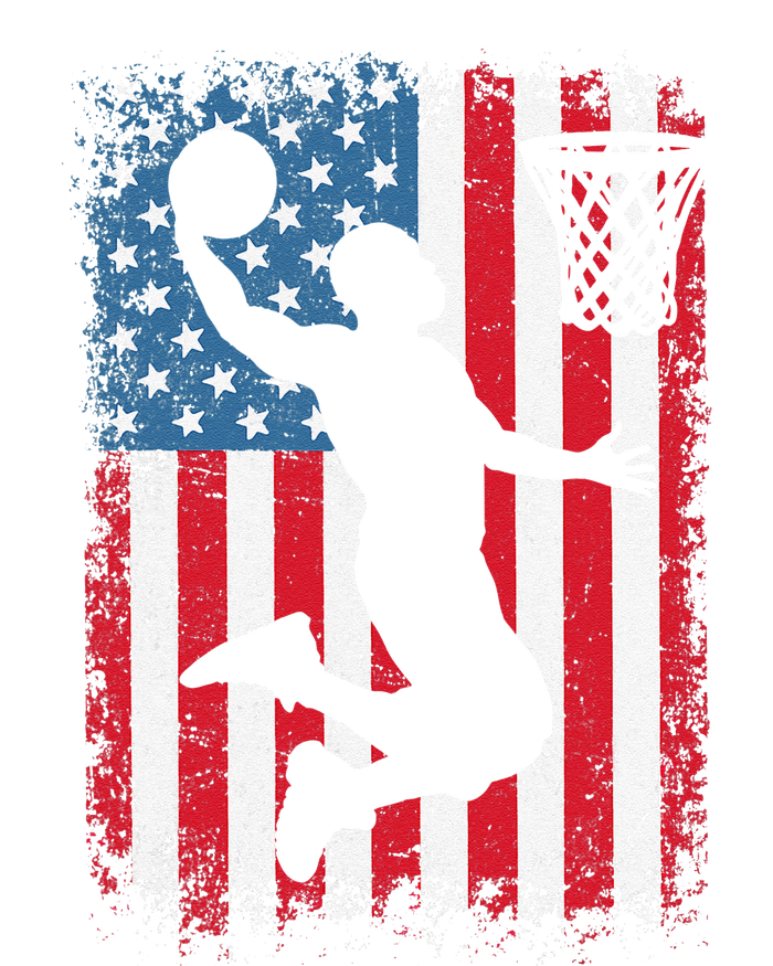 American Flag Basketball Funny Sports Player T-Shirt