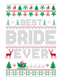 Funny Xmas Holiday Best Bride Ever Ugly Christmas Sweater Gift Tie-Dye T-Shirt