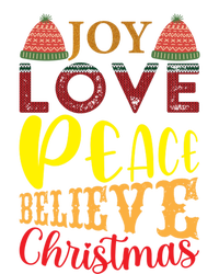 Joy Love Peace Believe Christian Ugly Christmas Sweater Meaningful Gift Tie-Dye T-Shirt