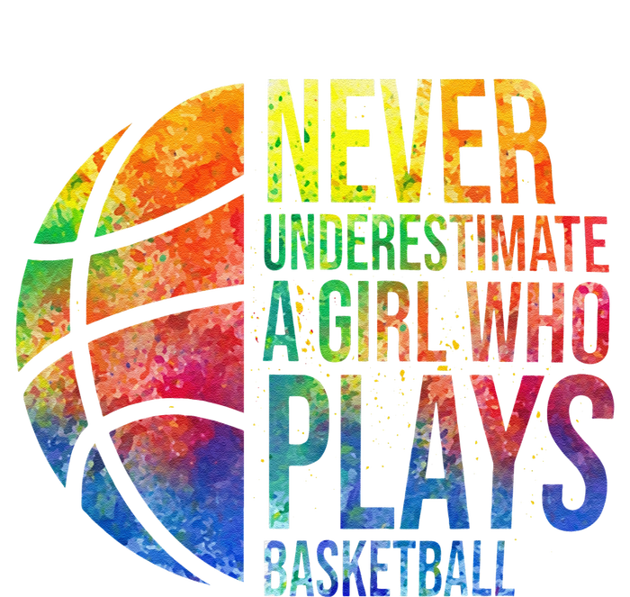 Hoops Girls Never Underestimate A  Who Plays Basketball PosiCharge RacerMesh Polo