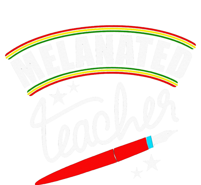 Melanated Teacher Black Teacher Pride Black History Month T-Shirt