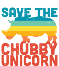 Sunset Retro Save The Chubby Unicorn Rhino Funny Gift Pom Pom 12in Knit Beanie