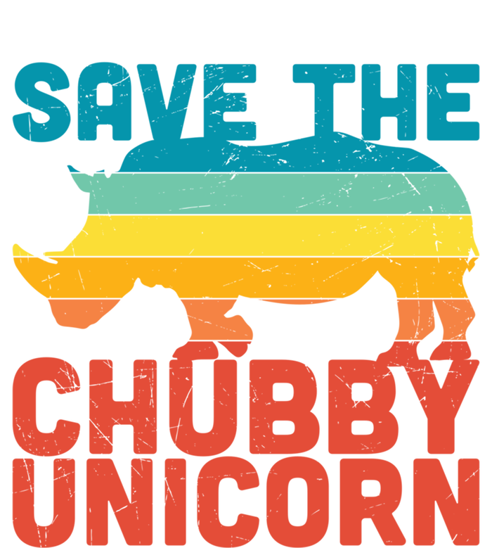 Sunset Retro Save The Chubby Unicorn Rhino Funny Gift Pom Pom 12in Knit Beanie