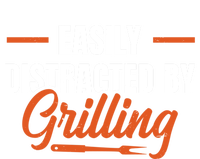 Easily Distraced By Grilling Barbecue Grill Master Steak Bbq Gift T-Shirt