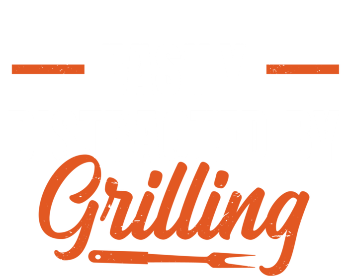 Easily Distraced By Grilling Barbecue Grill Master Steak Bbq Gift T-Shirt