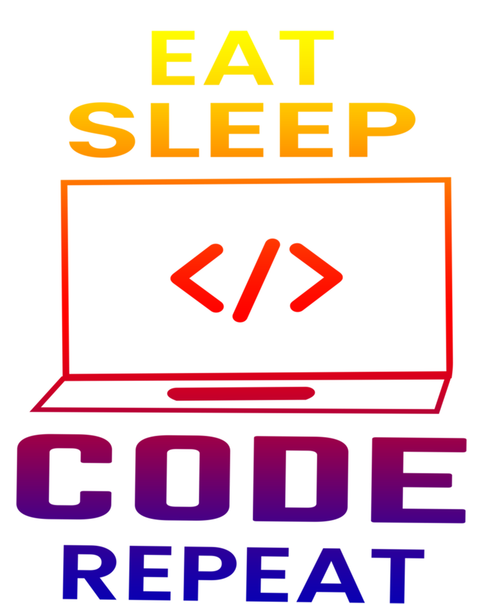 Eat Sleep Code Repeat Programmer Software Developer Coder Great Gift Premium T-Shirt