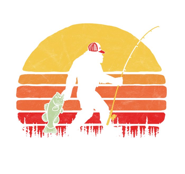 Bassquatch! Funny Bigfoot Fishing Outdoor Retro Cute Gift T-Shirt