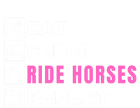 Eat Sleep Ride Horses Repeat Pony Funny Horseback Riding Great Gift Tall Hoodie