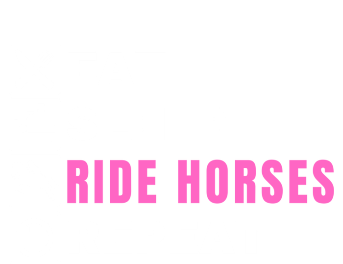 Eat Sleep Ride Horses Repeat Pony Funny Horseback Riding Great Gift Tall Hoodie