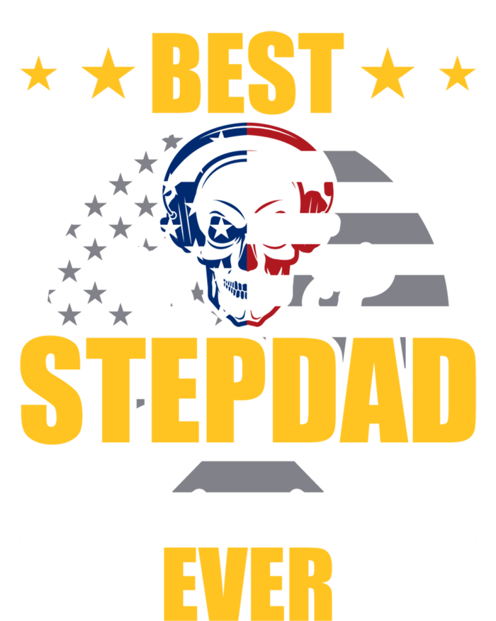 Best Stepdad Ever Guitarist Guitar Lover Stepdad Gift Pom Pom 12in Knit Beanie