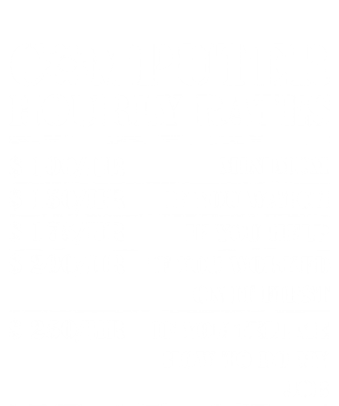 Computer Repair Hourly Rate Funny Tech Support Labor Funny Gift Coaster