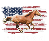 Freedom Horse Patriotic Horse American Flag Horseback Riding Great Gift T-Shirt