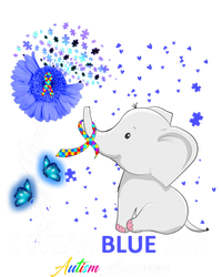 I Wear Blue Autism Awareness Gift Elephant Autism Awareness Gift Kids Hoodie