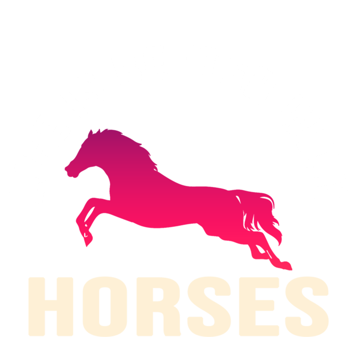 Funny Cute Life Is Better With Horses Horseback Riding Cool Gift V-Neck T-Shirt