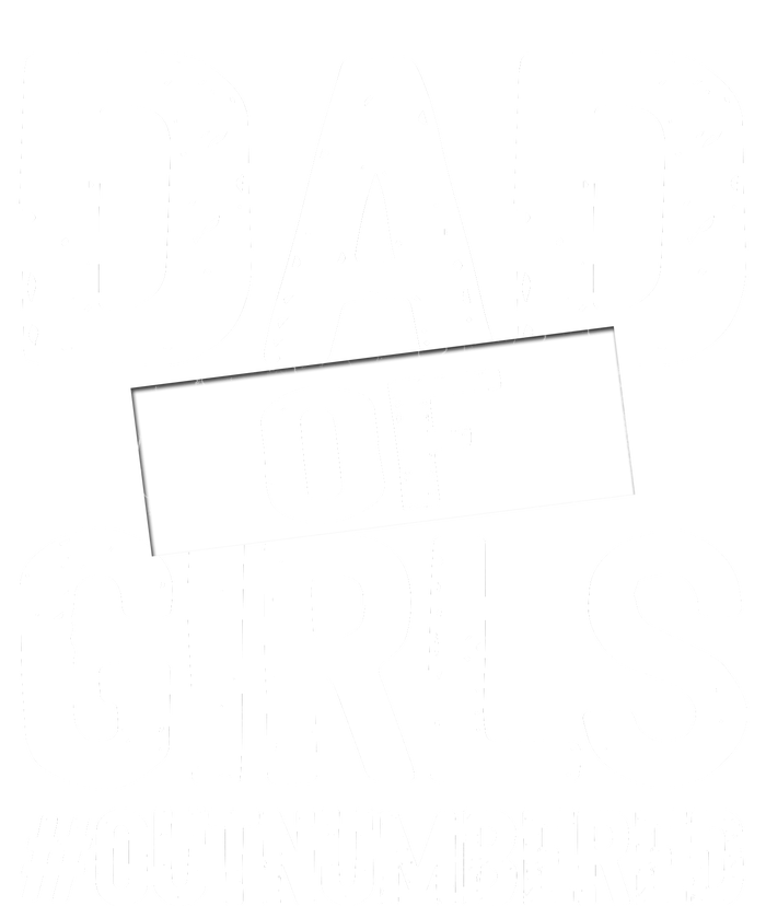 Dad Of Girls Outnumbered Funny Girl Dad Women's Long Sleeve Flannel Pajama Set 