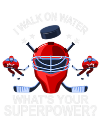 I Walk On Water What´s Your Superpower Ice Hockey Gift Valucap Bio-Washed Visor