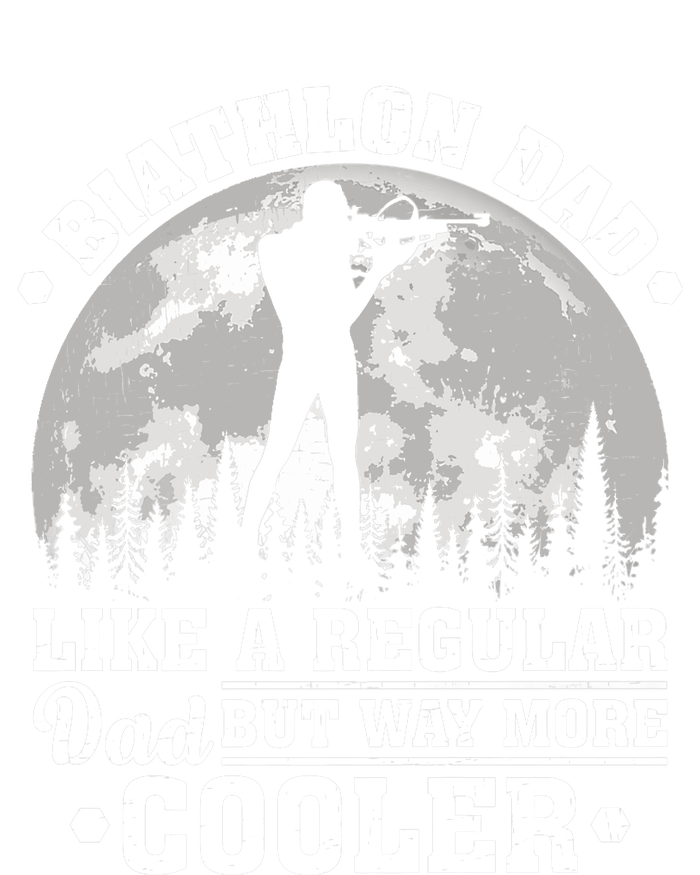 Biathlon Dad Like A Regular Dad Funny Biathlon Father's Day Premium T-Shirt