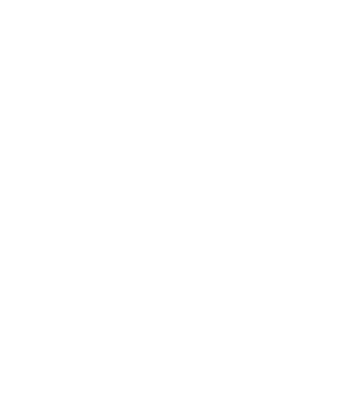 Lets Grow Together Autism Awareness Floral Autistic Puzzle Gift Women's Tri-Blend 3/4-Sleeve Raglan Shirt