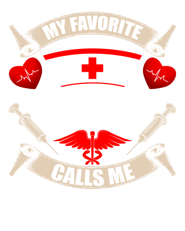 My Favorite Nurse Calls Me Stepdad Stepdad Gift Button