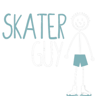 Skater Guy Funny Skates Ice Skating Boy Figure Skaters T-Shirt