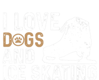 I Love Dogs And Ice Skating, Funny Ice Skater & Dog Lover Tall Hoodie