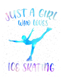 Just A Girl Who Loves Ice Skating Figure Skate Skater Kids Tie-Dye T-Shirt