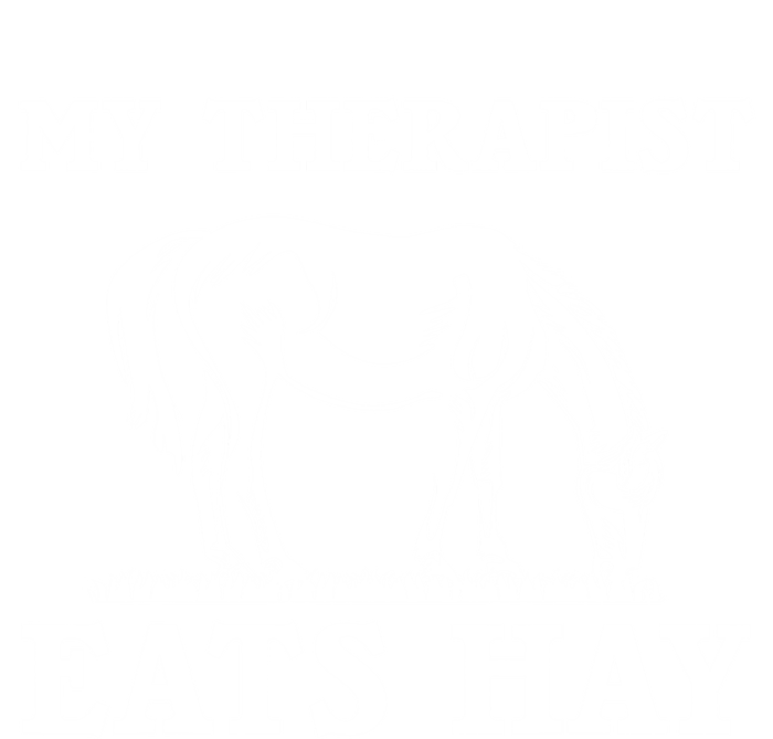 Horse Quotes My Therapist Eats Hay Grazing Horse Equestrian Funny Gift Ladies Essential Tank