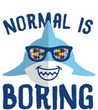 Normal Is Boring Puzzle Sunglasses Shark Autism Awareness Gift Ceramic Bell Ornament