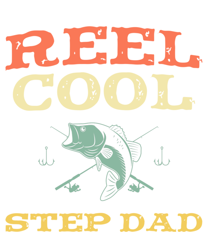 Reel Cool Stepgiftdad Fishing Fisher Funny Vintage Stepdad Gift Women's Tri-Blend 3/4-Sleeve Raglan Shirt