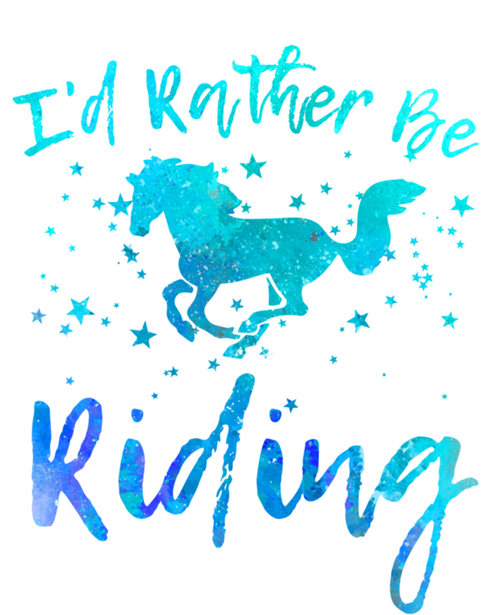 I'd Rather Be Riding Funny Horse Equestrian Rider Graphic Gift Women's Long Sleeve Flannel Pajama Set 