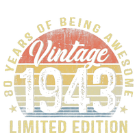 80th Birthday Gifts Vintage 1943 Limited Edition 80 Years Old Kids Hoodie