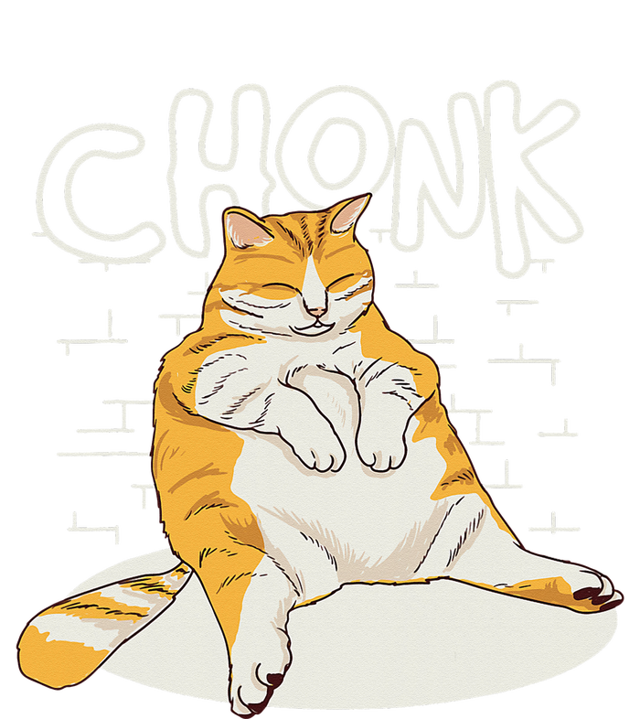 Chonker Cat Fat Cat Chonk Scale Chonky Meme T-Shirt