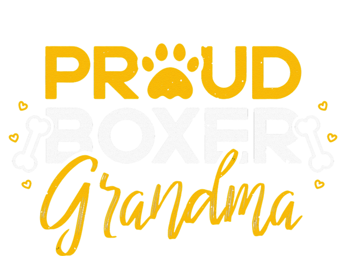 Boxer Dog Proud Grandma Granddog Boxer Breed Lovers Women's Racerback Tank