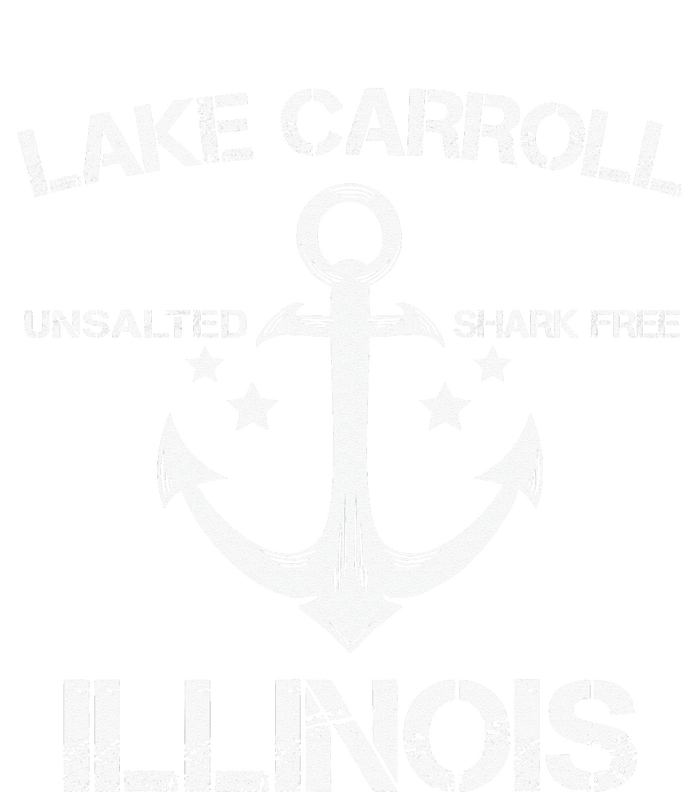 LAKE CARROLL ILLINOIS Funny Fishing Camping Summer Gift Women's V-Neck T-Shirt