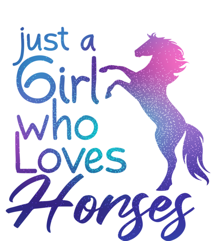 Just A Who Loves Horses Cute Horse Cute Gift T-Shirt