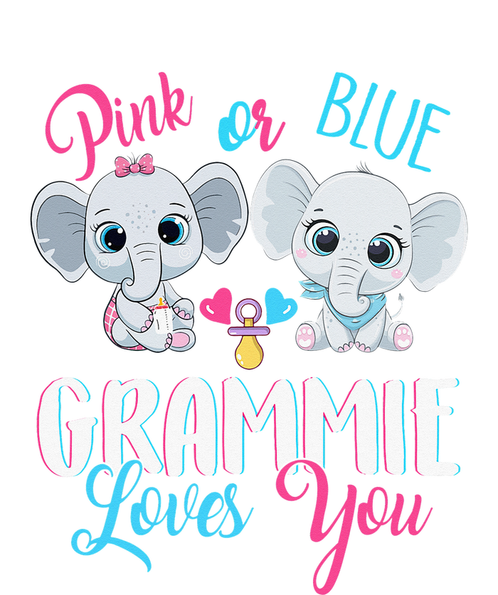 Pink Or Blue Grammie Loves You ElephantsBaby Gender Reveal Tall Sweatshirt