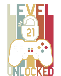 Level 21 Unlocked Birthday Gift Vintage Retro Canvas