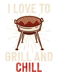 Love To Grill And Chill Grilling Chilling Bbq Barbecue Cool Gift USA-Made Snowflake Beanie