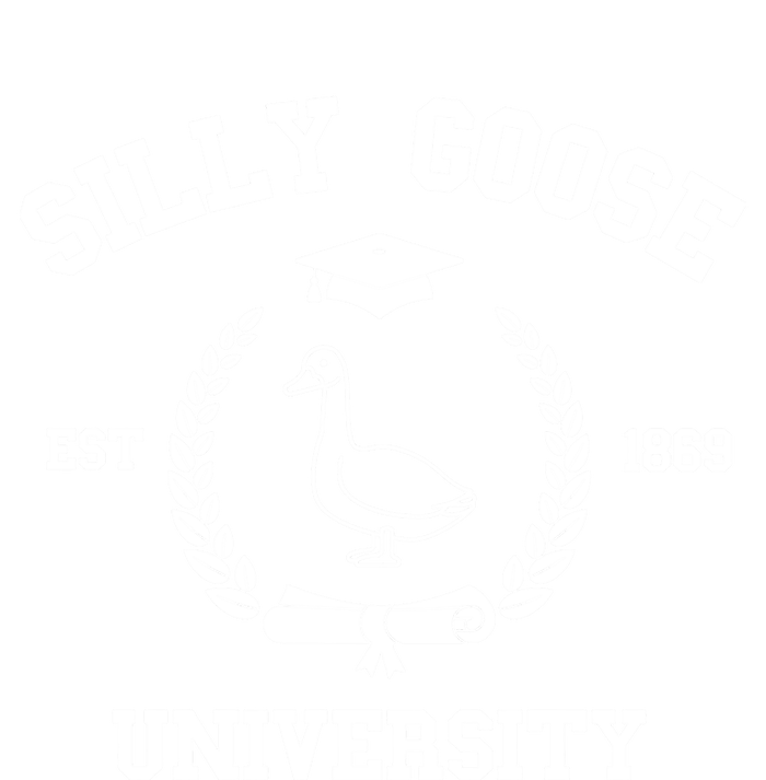 Silly Goose University Funny Bird Lover Silly Goose Meme Women's V-Neck T-Shirt