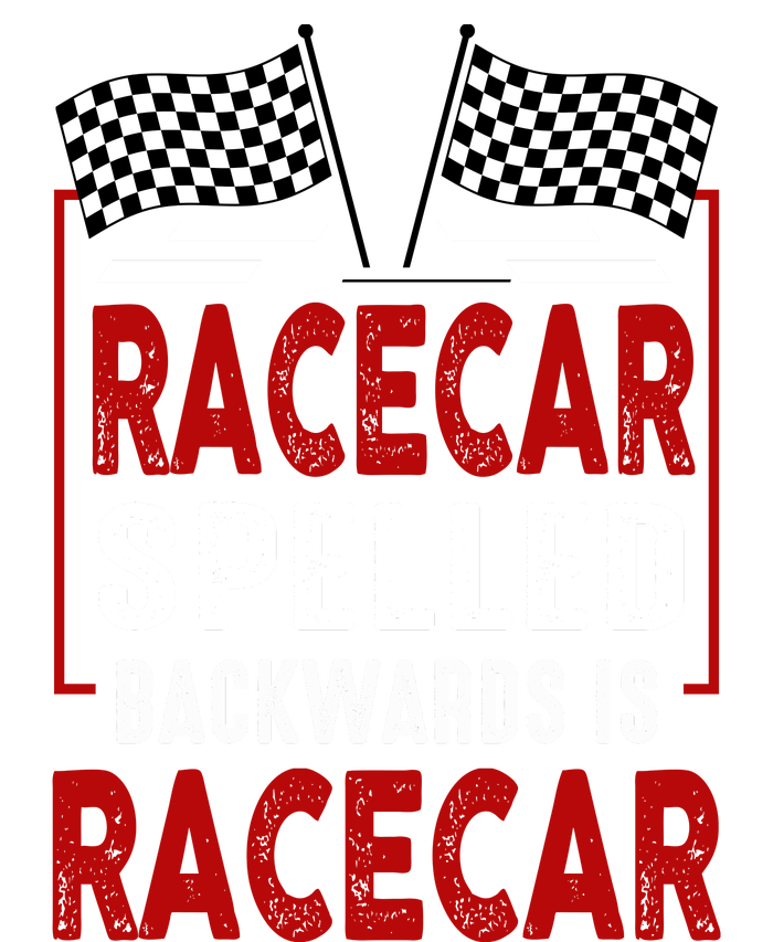 Racecar Spelled Backwards Funny Car Mechanic Race Car Poster