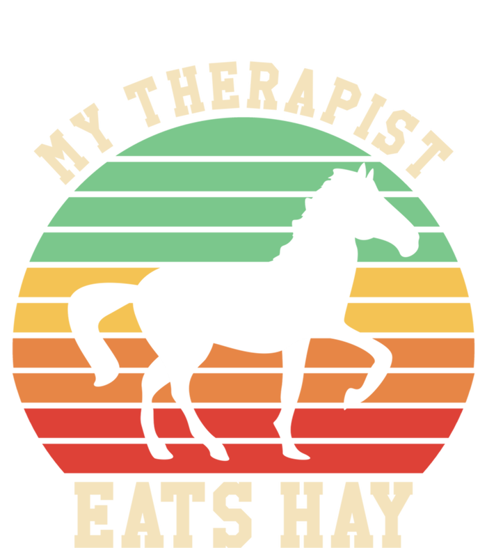 My Therapist Eats Hay Funny Horseback Riding Retro Gift Tote Bag