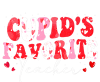 Cupid's Favorite Teacher Groovy Valentines Day Wo Sweatshirt Cinch Pack Bag