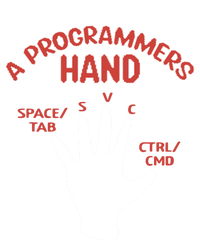 Programmers Hand Software Developer Computer Engineer Coder Cute Gift Toddler T-Shirt