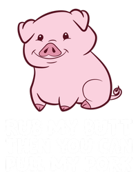 Rub My Butt Then You Can Pull My Pork Cute Pigs Meaningful Gift Women's Tri-Blend 3/4-Sleeve Raglan Shirt