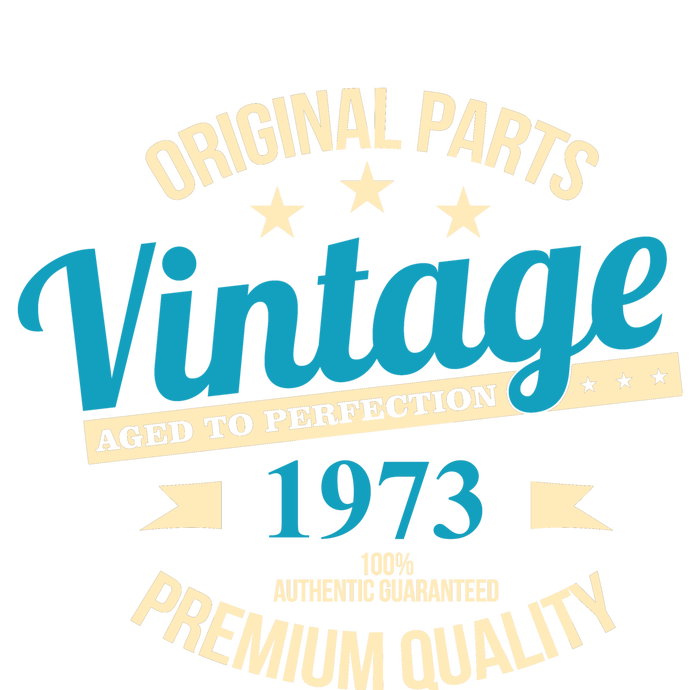 Original Parts Vintage 1973 50th Birthday Zip Tote Bag