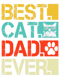 Funny Best Cat Dad Ever, Retro Fathers Day Gift Cat Lovers Infant Baby Jersey Bodysuit